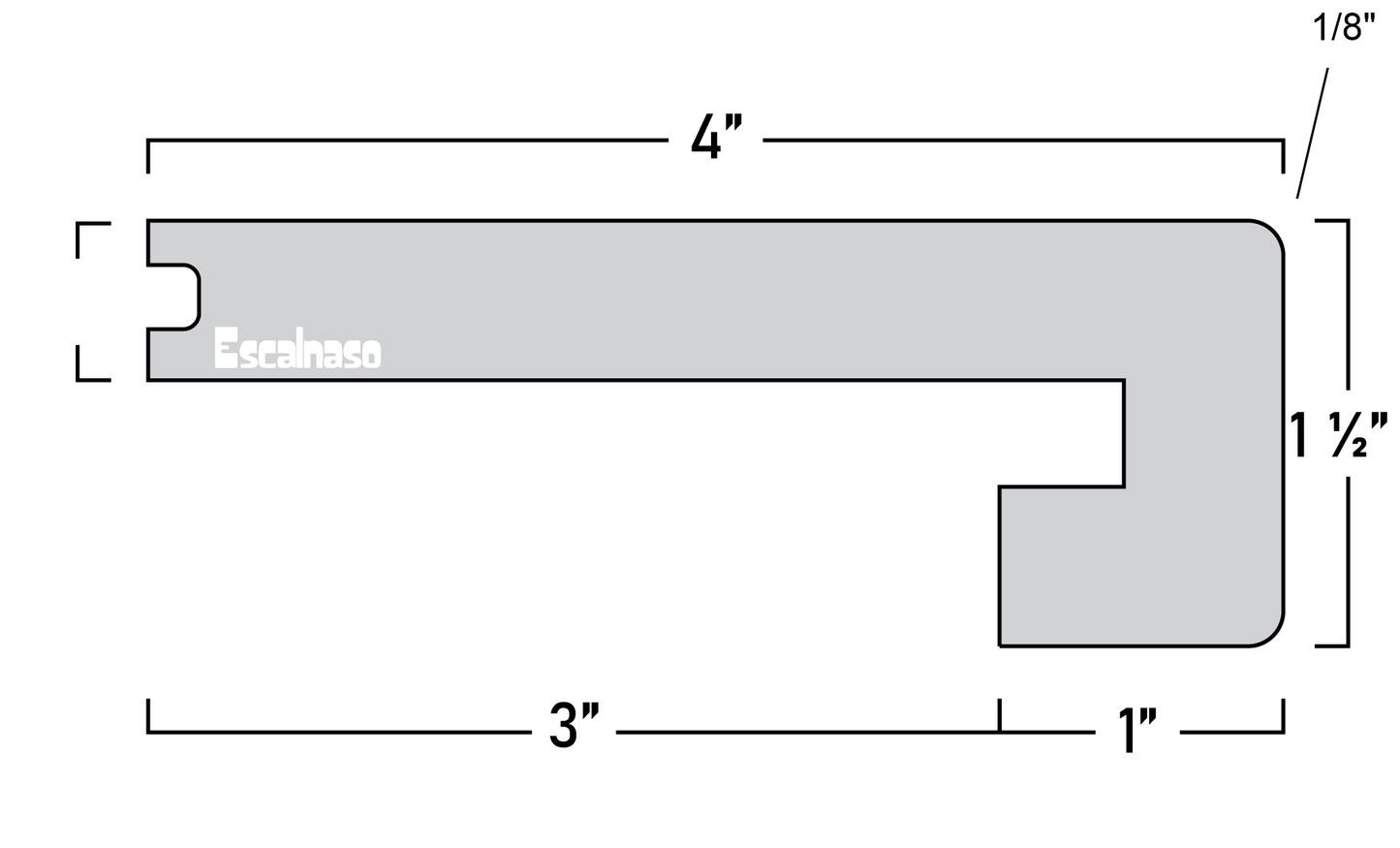 (10001) ENGINEERED FLUSH NOSING