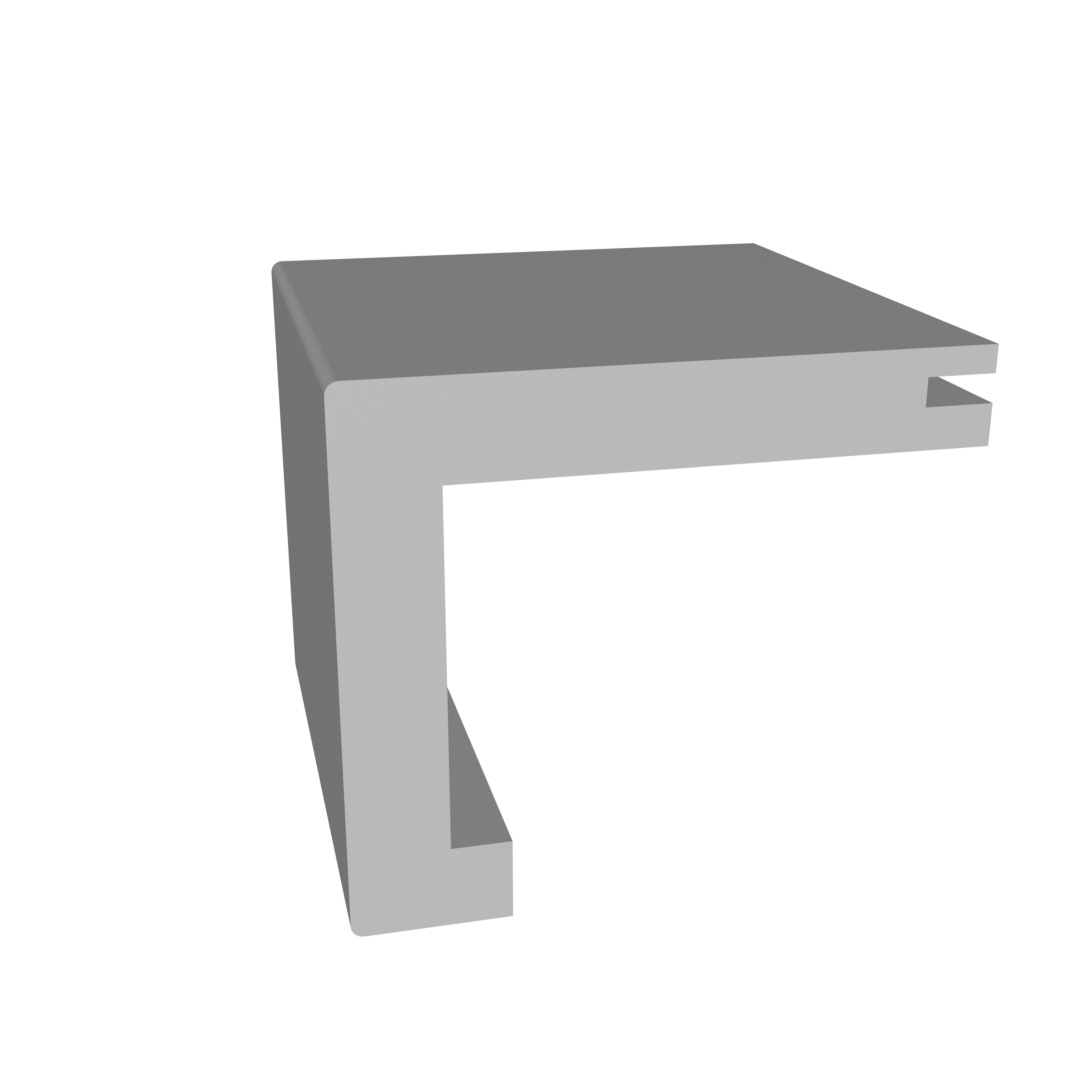 (10006) OVER SIZED STAIR NOSING TO MATCH HOLLYWOOD TREADS