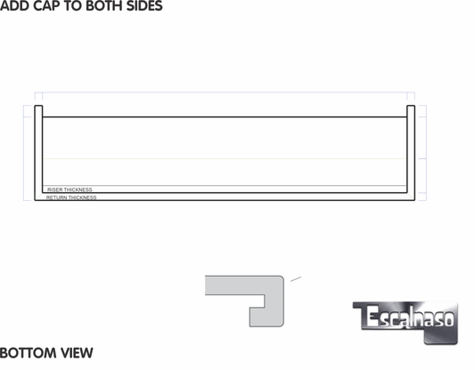 (10303) VILLA TREAD ADD CAP TO BOTH SIDES