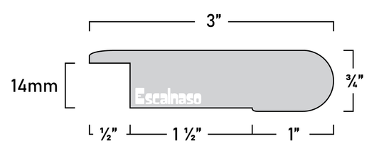 (11214) 14 MM SUBURBS STAIR NOSINGS OVERLAP