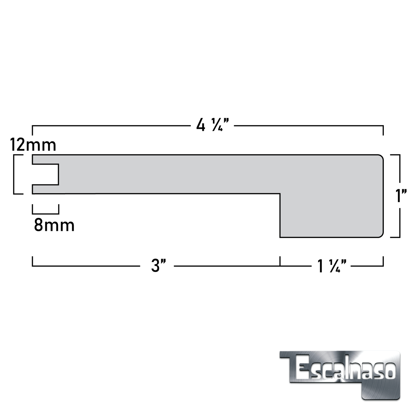 (11332) 12 MM MIDTOWN STAIR NOSINGS FLUSH