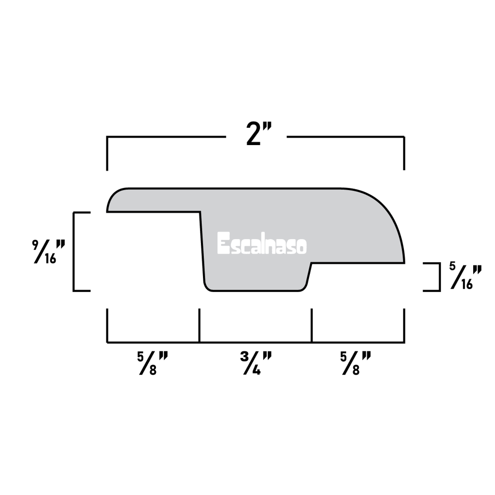 (12518) THICK OFFSET T MOULDING
