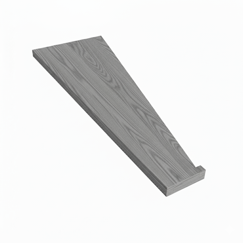 (13654) UPTOWN PIE SHAPE TREAD ADD CAP SMALL RIGHT SOLID