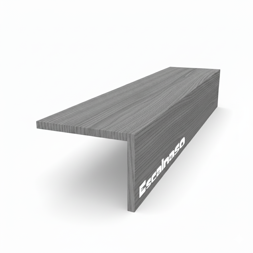 (13668) SOLID WOOD 90 DEGREE WATER FALL TREAD