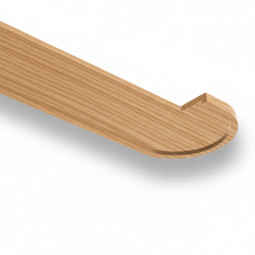 (13696) ESTATE SOLID CURVED TREAD ONE END