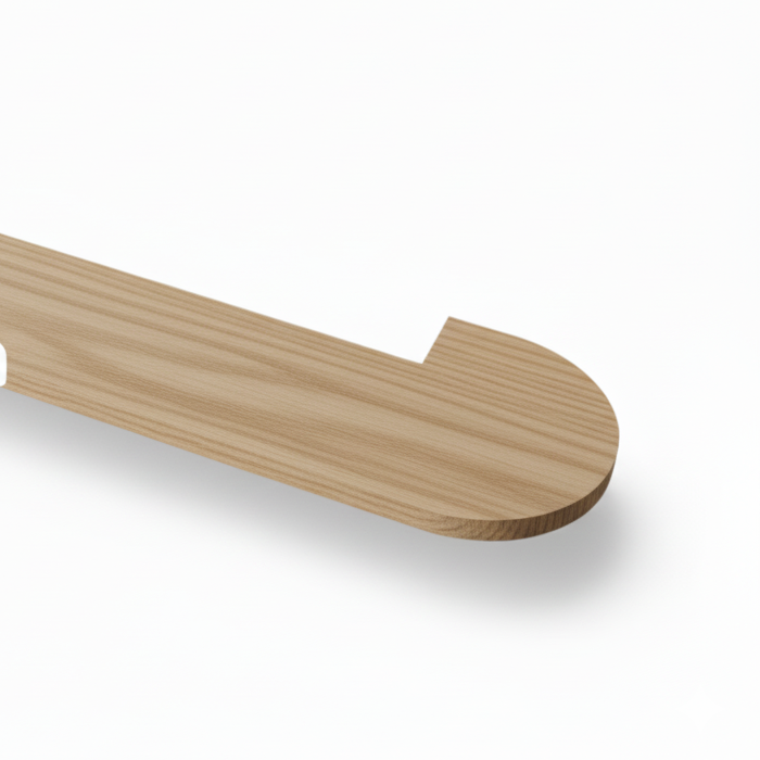 (13696) ESTATE SOLID CURVED TREAD ONE END