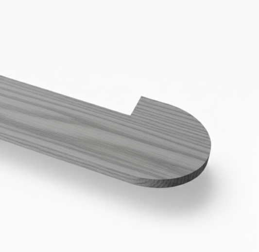 (14882) ENGINEERED CURVED TREAD ROUNDED ONE END