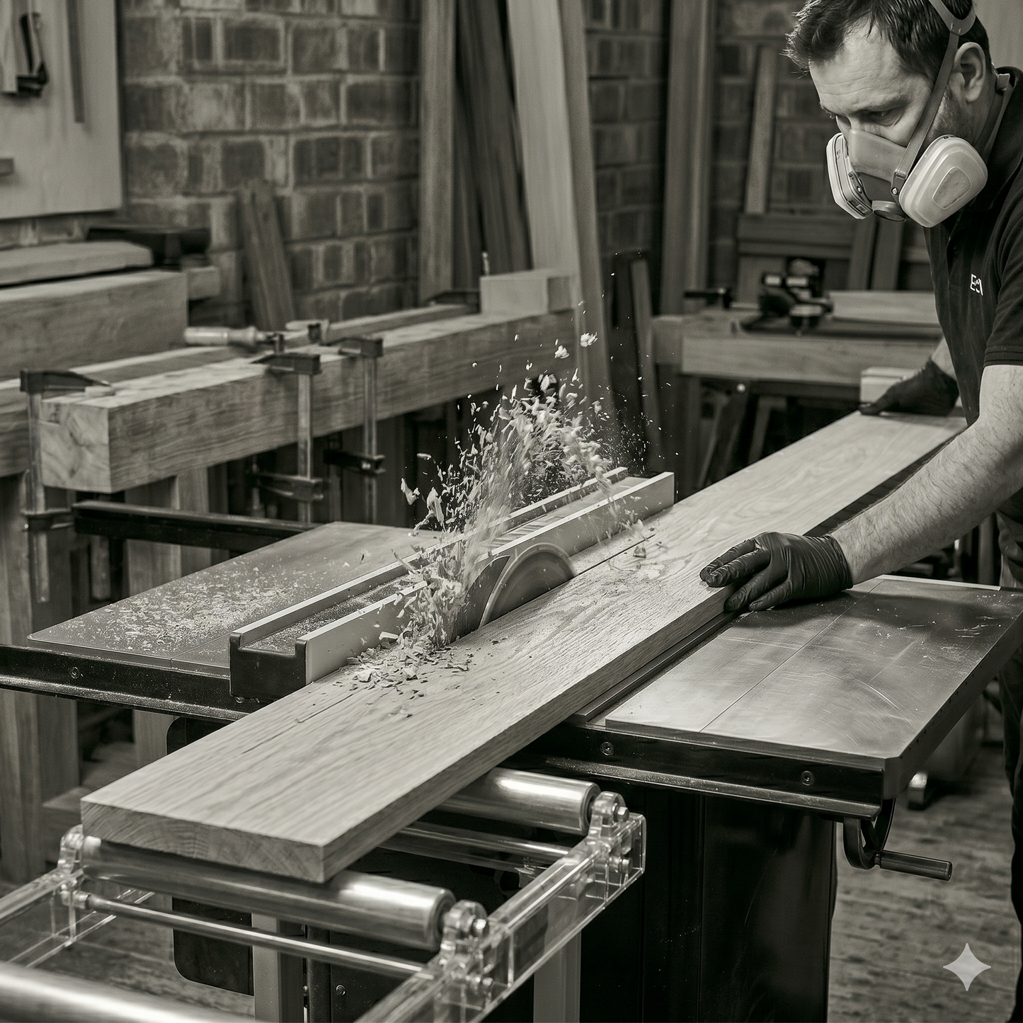 (17131) CUTTING MATERIAL ON TABLE SAW BY LINEAR FOOT