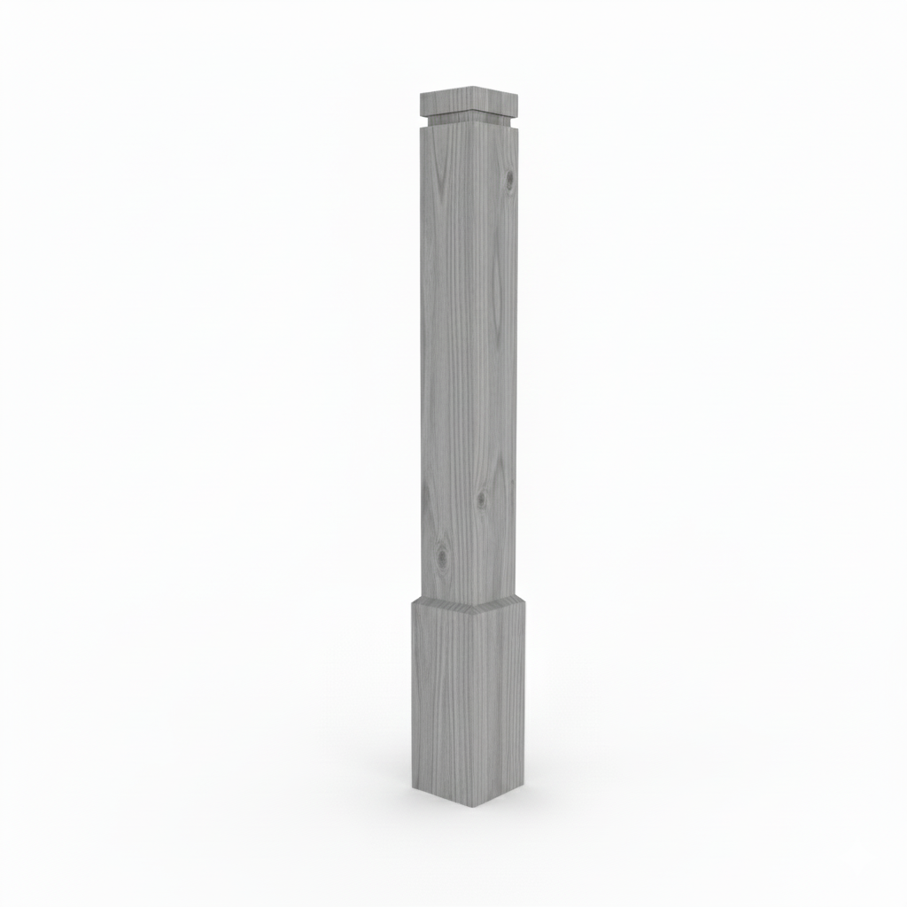 (18123) LARGE PLAIN POST WITH BASE