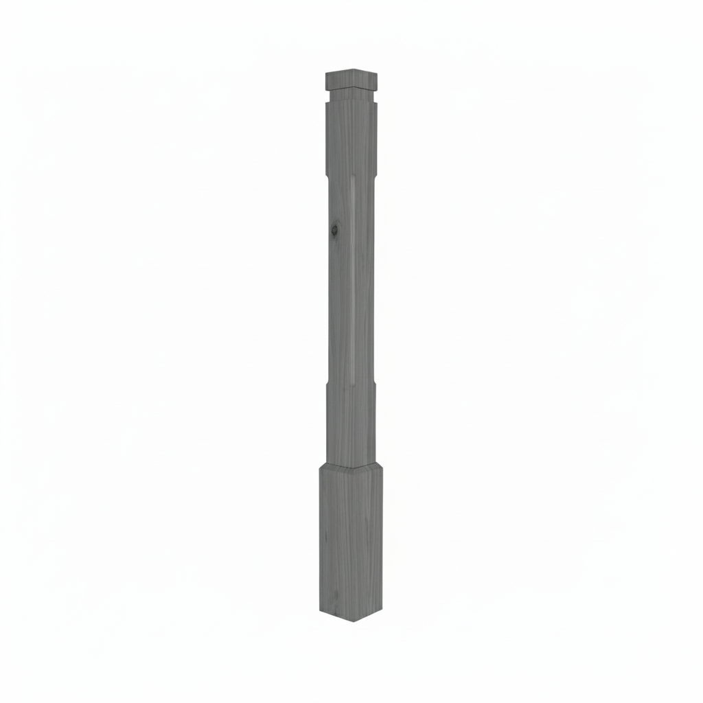 (18132) SMALL CORNER FLUTED POST WITH BASE