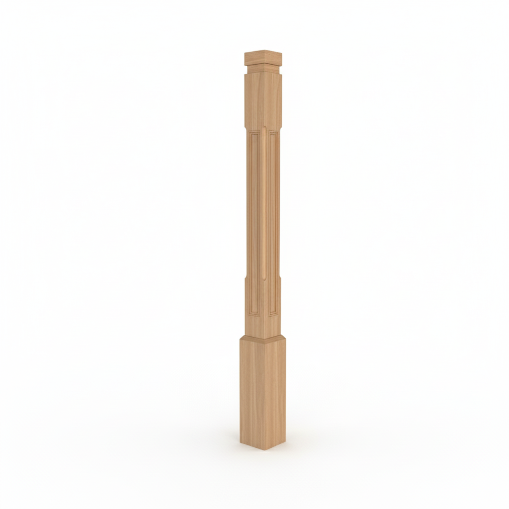 (18132) SMALL CORNER FLUTED POST WITH BASE