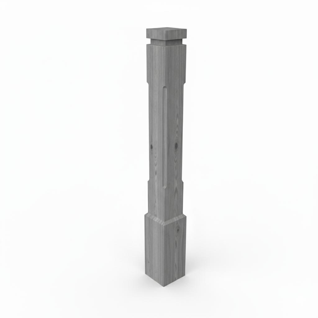 (18133) LARGE CORNER FLUTED POST WITH BASE