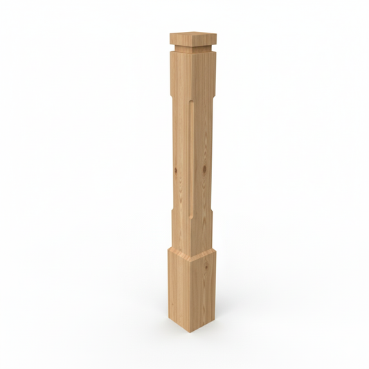 (18133) LARGE CORNER FLUTED POST WITH BASE