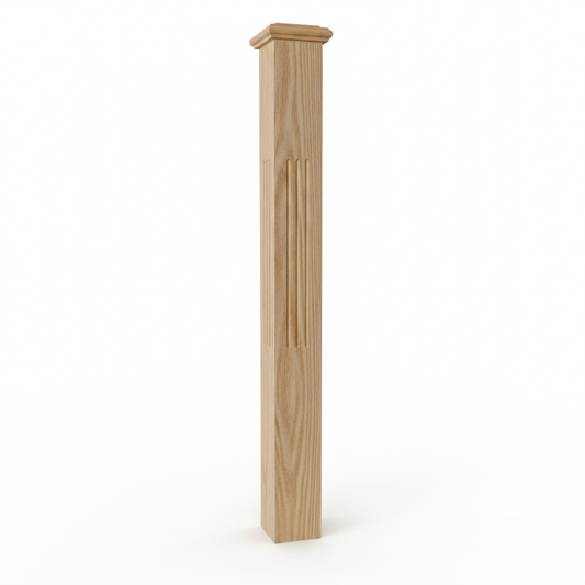 (18141) LARGE ENGRAVED POST WITH CAP