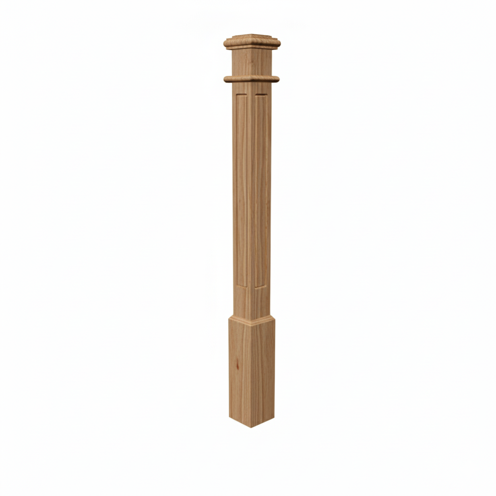 (18154) SMALL ROUTER POST WITH CAP BASE AND TOP TRIM