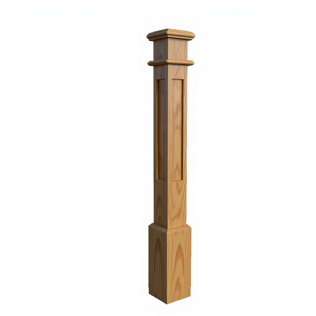 (18165) LARGE SHAKER POST WITH CAP BASE AND TOP TRIM