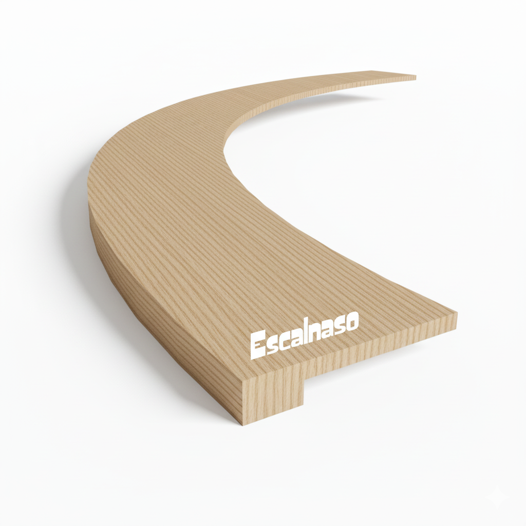 (18338) CURVED NOSING SOLID WOOD