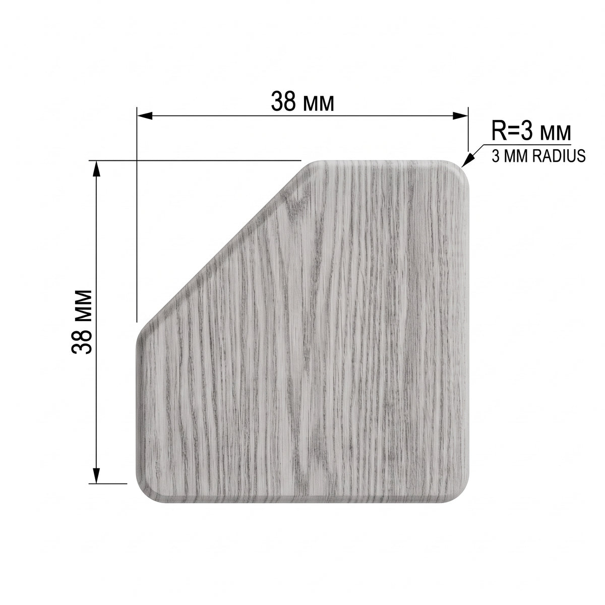 (18915) SQUARE HAND RAIL DIAGONAL CUT