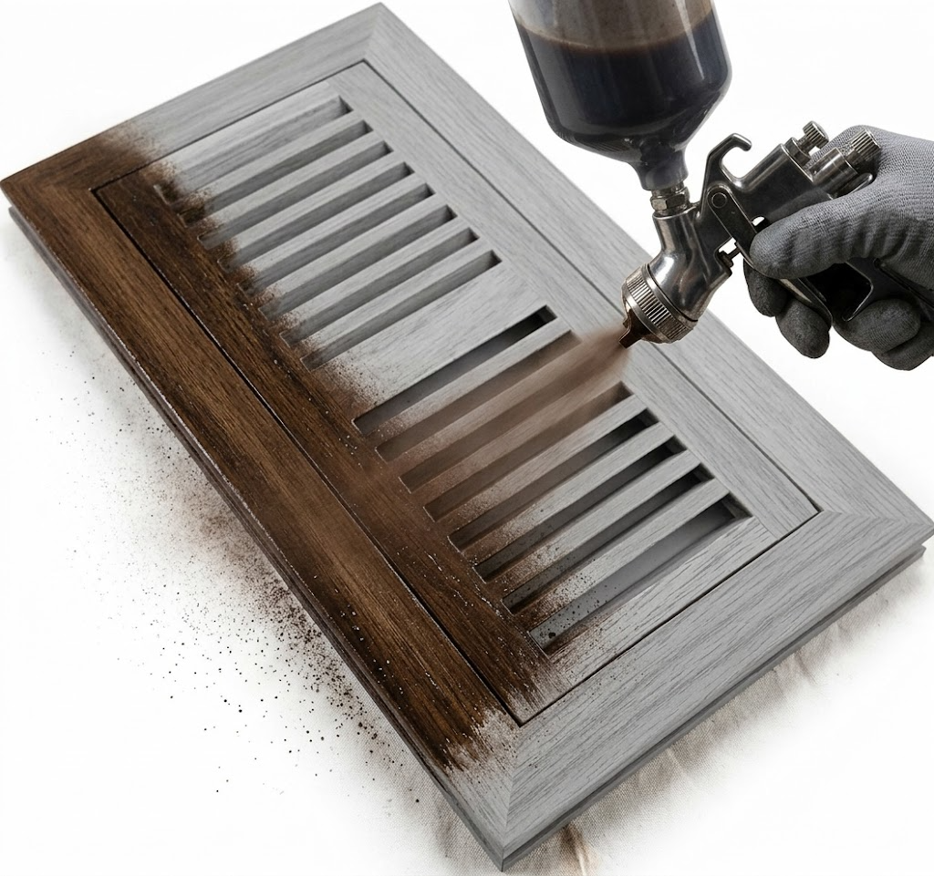 19150 STAINING OF WOODEN VENTS