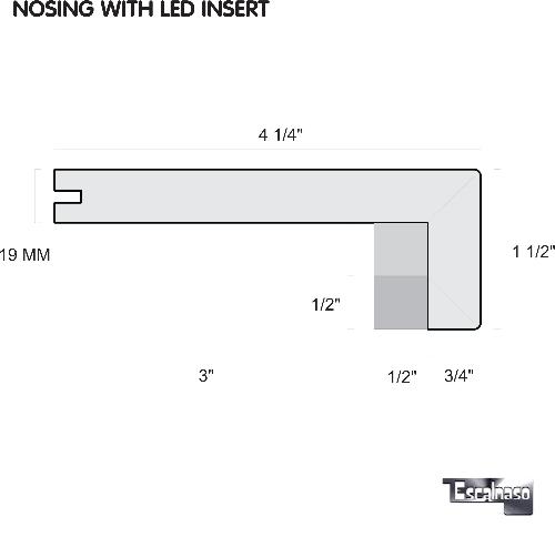 (10003) NARIZ FABRICADA CON INSERTO DE LED