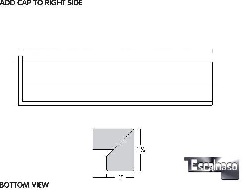(13703) ESTATE TREAD ADD CAP TO RIGHT SIDE