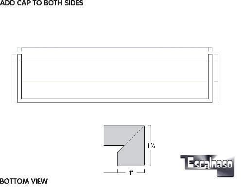 (13704) ESTATE TREAD ADD CAP TO BOTH SIDES
