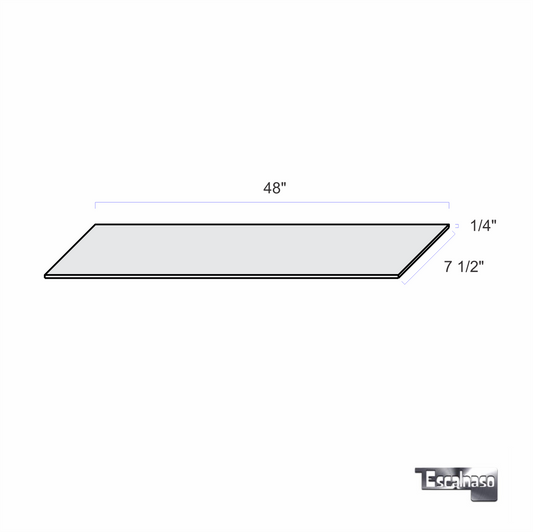 (14650) RISER BOARD WHITE MELAMINE
