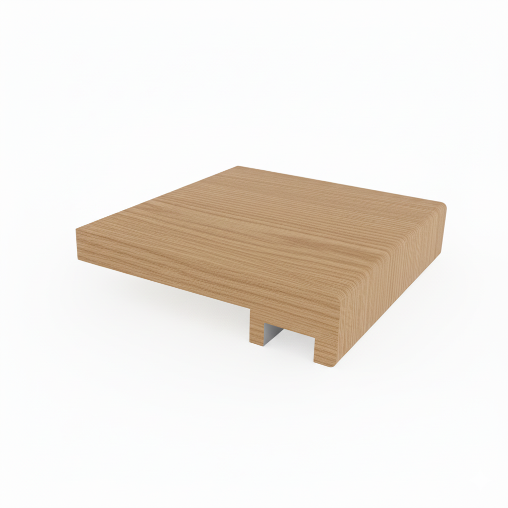(10003) ADD LED CHANNEL TO SOLID WOOD NOSINGS
