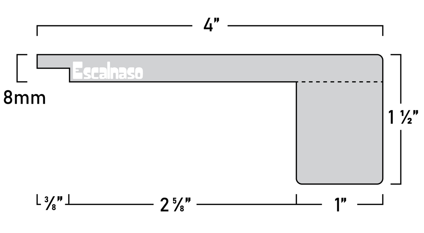 (11408) 8 MM UPTOWN  STAIR NOSINGS FLUSH