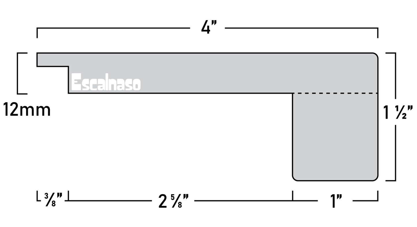 (11412) 12 MM UPTOWN  STAIR NOSINGS FLUSH