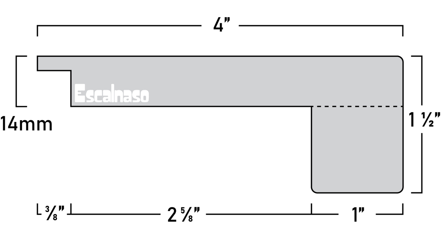 (11414) 14 MM UPTOWN  STAIR NOSINGS FLUSH