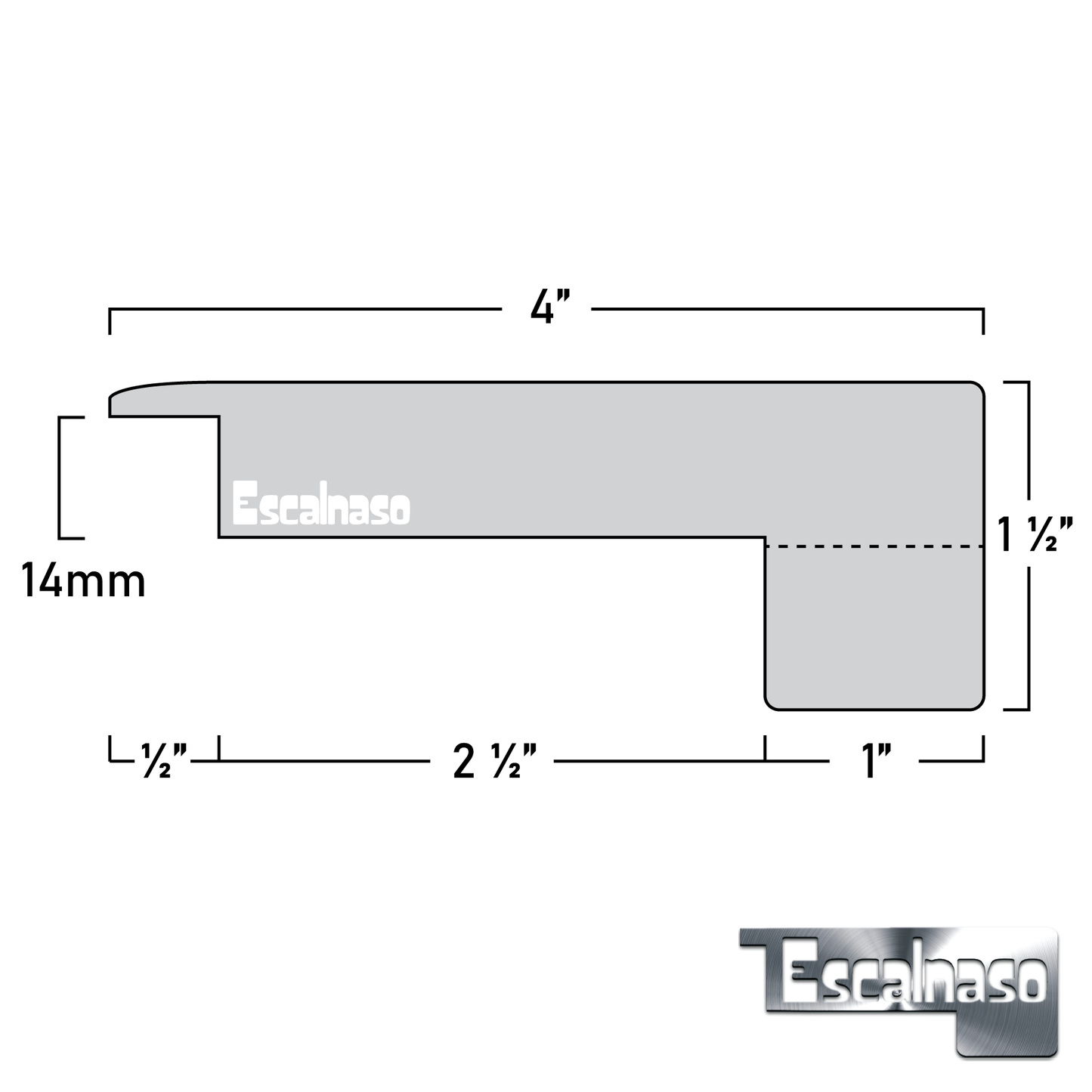 (11514) 14 MM UPTOWN  STAIR NOSINGS OVERLAP