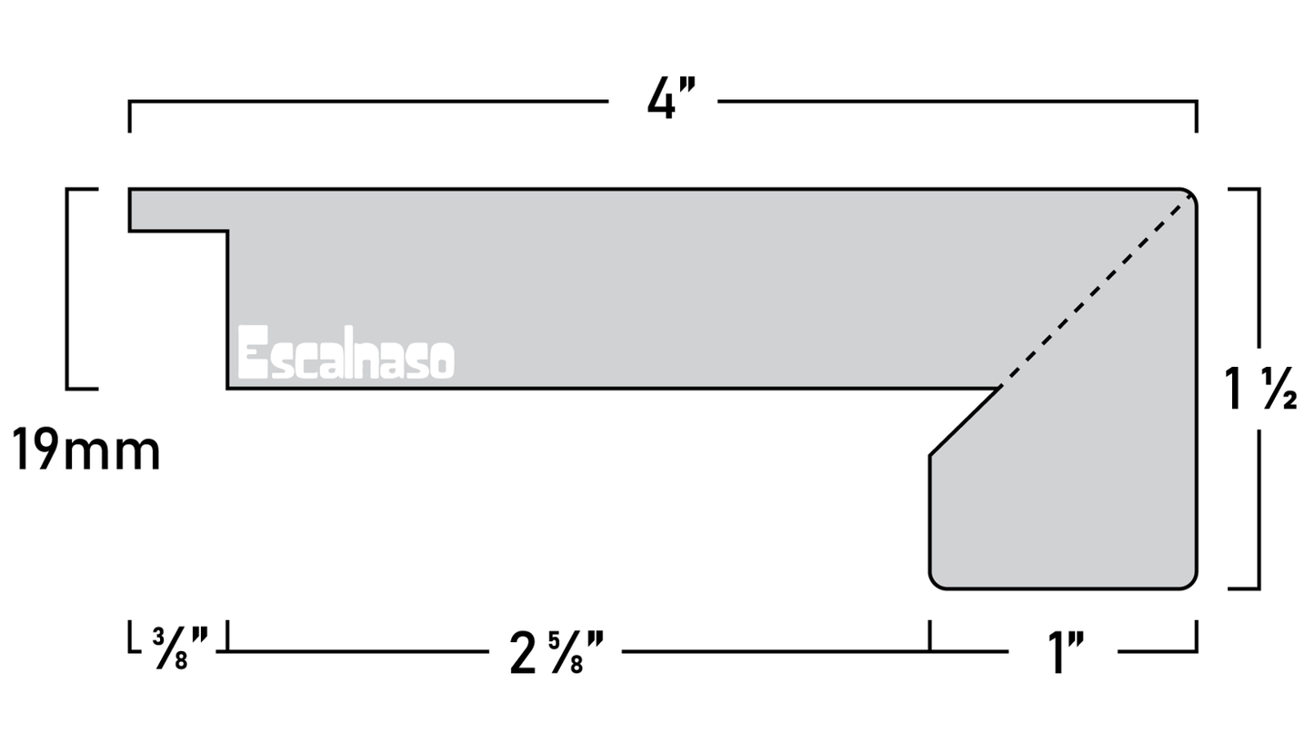 (11529) 19 MM ESTATE STAIR NOSINGS FLUSH