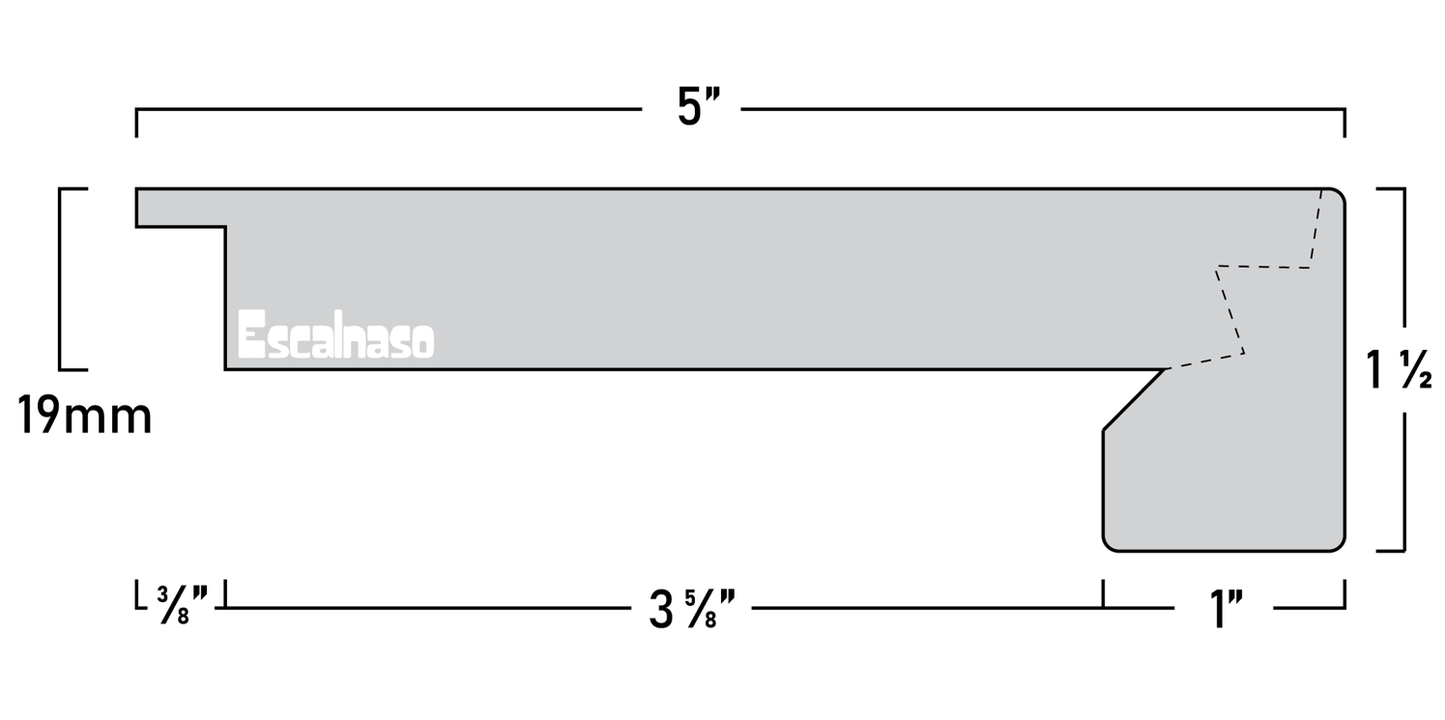 (11619) 19 MM VILLA STAIR NOSINGS FLUSH