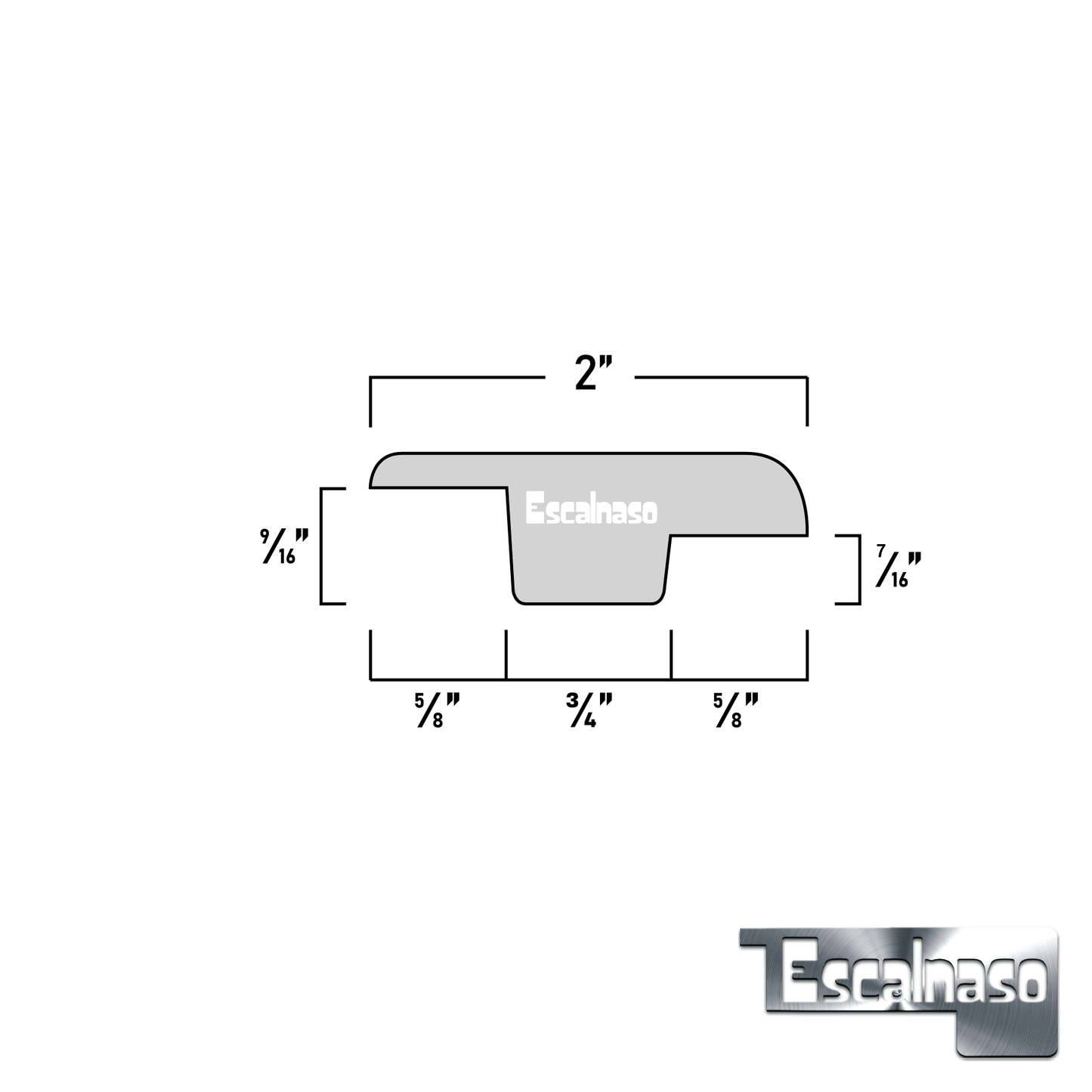 (12516) THIN OFFSET  T MOULDING