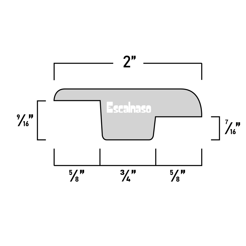 (12516) THIN OFFSET  T MOULDING