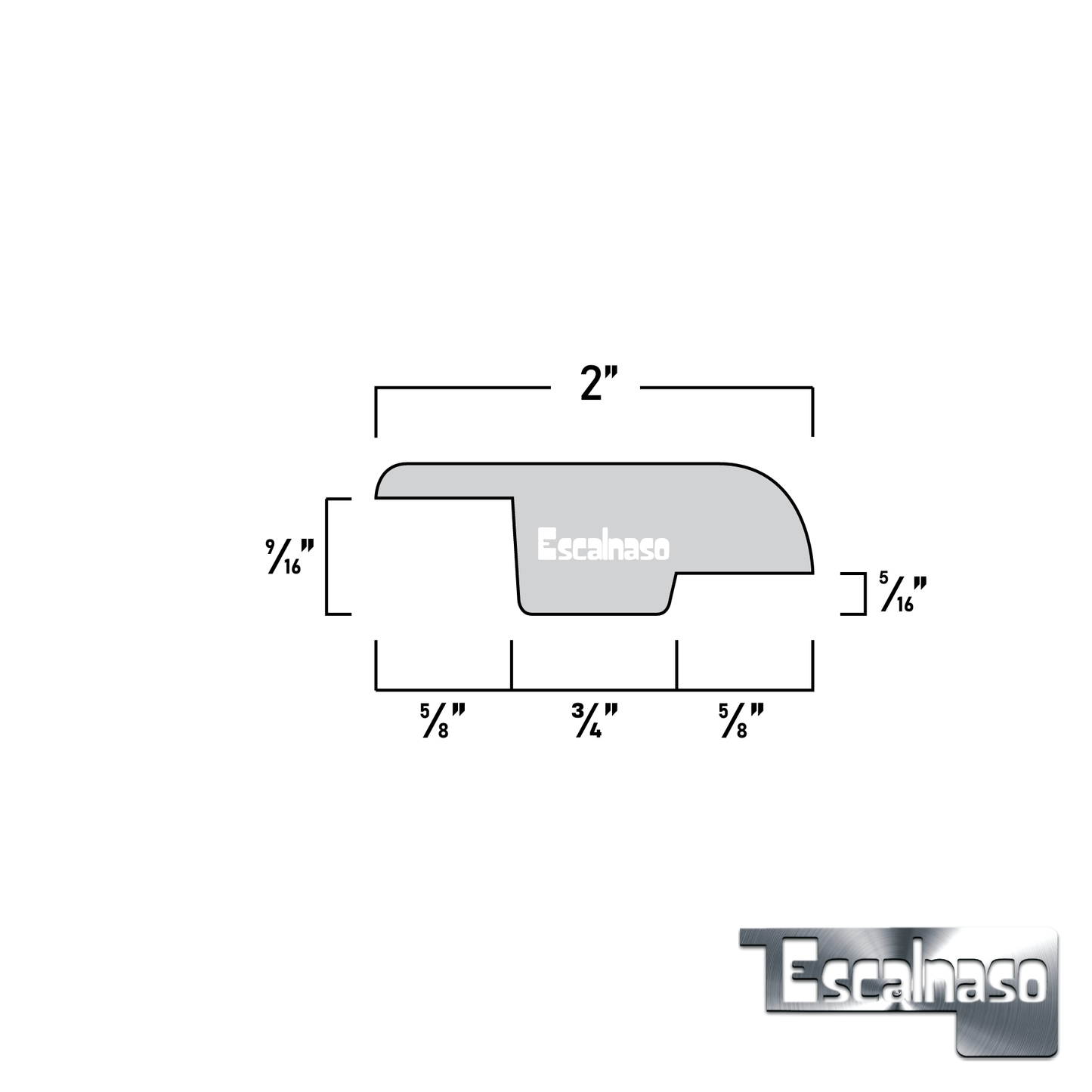 (12518) THICK OFFSET  T MOULDING