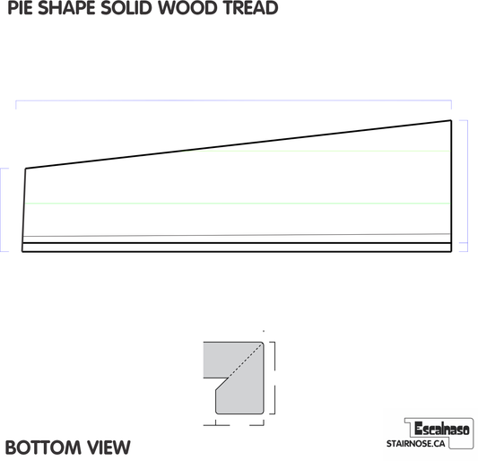 (13682) ESTATE PIE SHAPE TREAD WALL TO WALL SMALL RIGHT