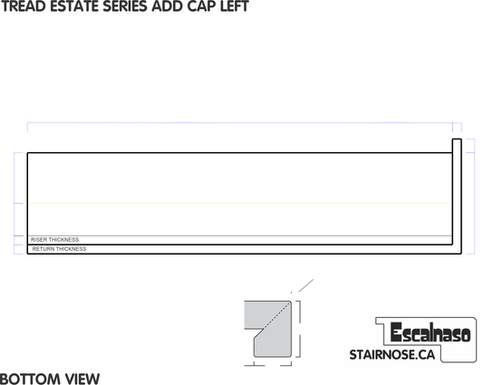 (13702) ESTATE TREAD ADD CAP TO LEFT SIDE