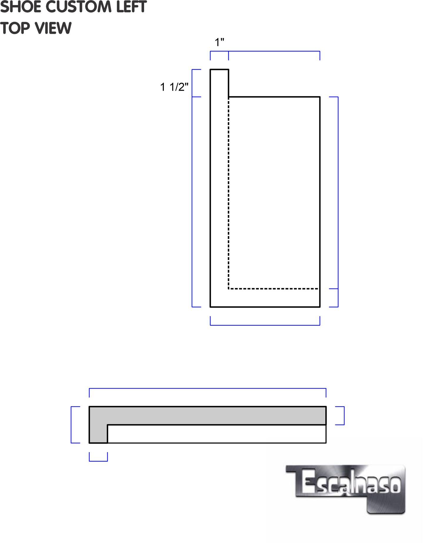 (18101) SMALL STAIR SHOE LEFT