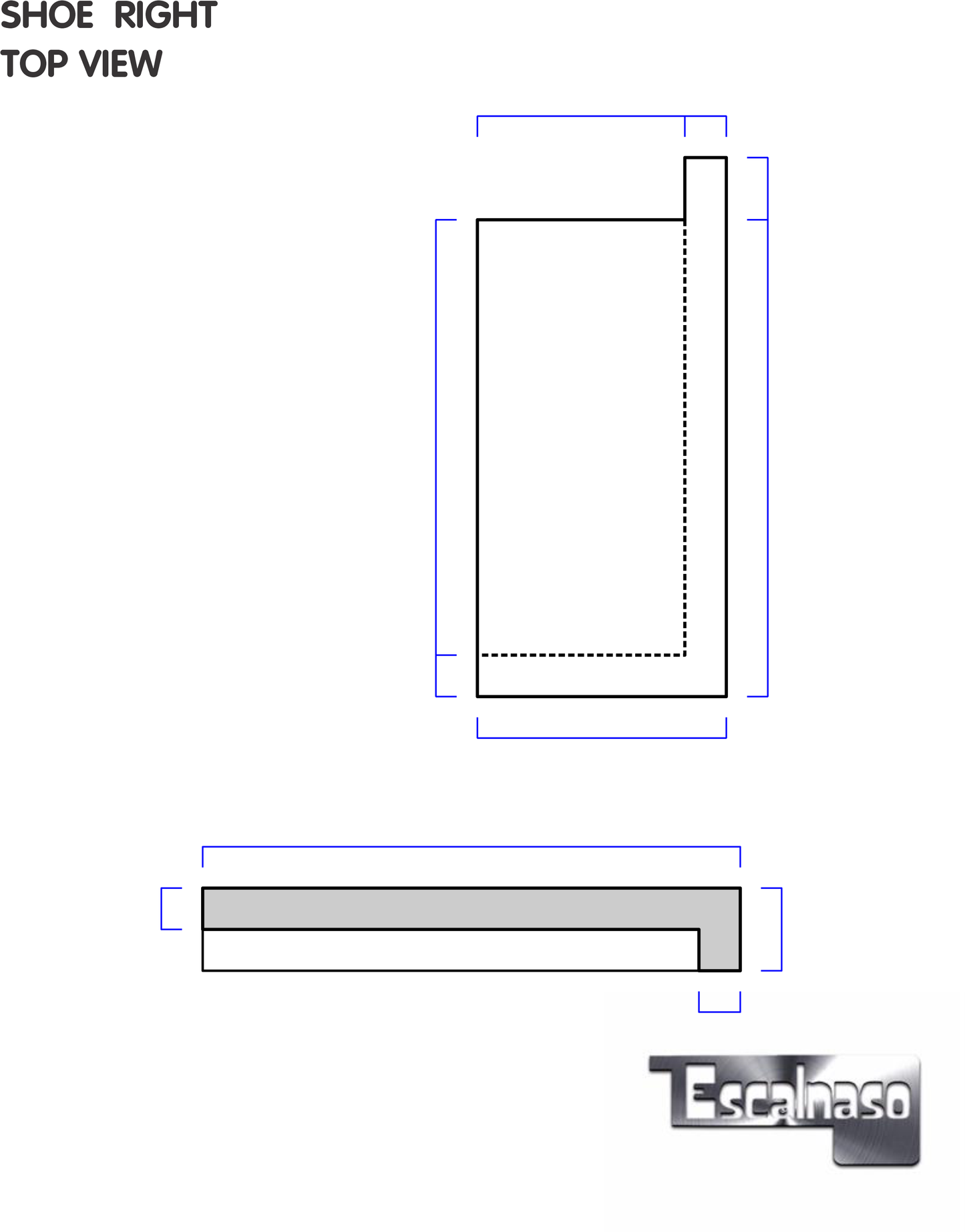 (18111) LARGE STAIR SHOE RIGHT