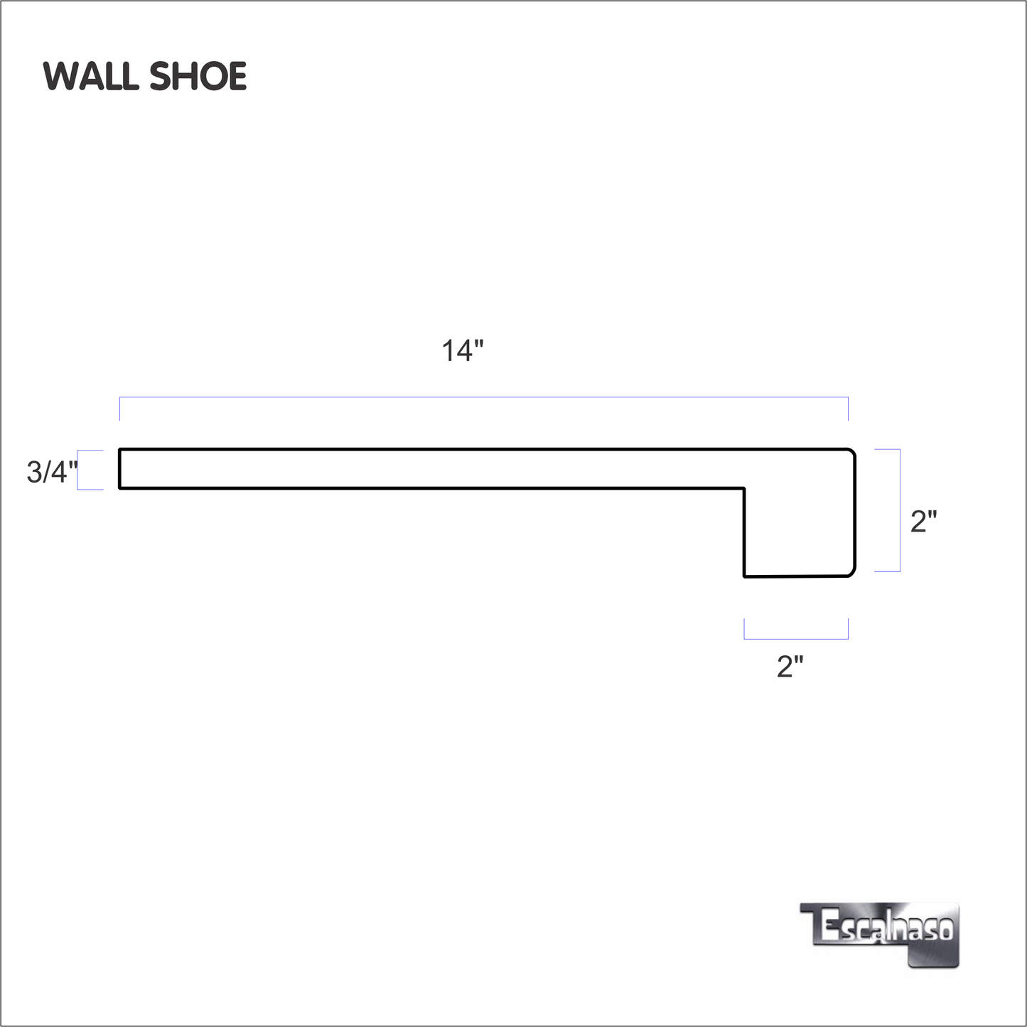 (18114) WALL SHOE LARGE