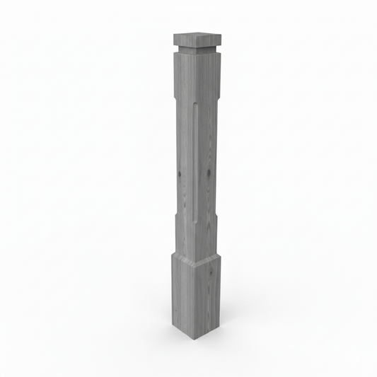 (18133) LARGE CORNER FLUTED POST WITH BASE