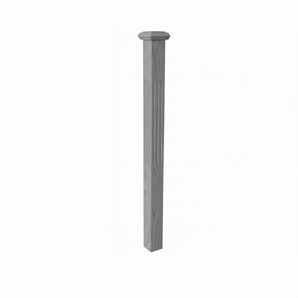 (18140) SMALL ENGRAVED POST WITH CAP