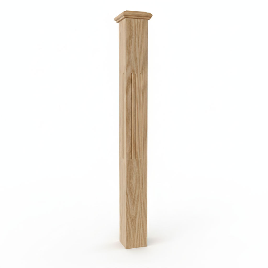 (18141) LARGE ENGRAVED POST WITH CAP
