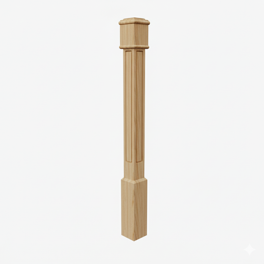 (18156) SMALL ROUTER POST WITH CAP BASE TOP TRIM AND HEADER