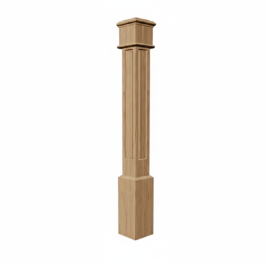 (18157) LARGE ROUTER POST WITH CAP BASE TOP TRIM AND HEADER