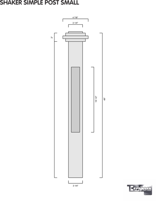 (18160) SMALL SHAKER POST WITH CAP