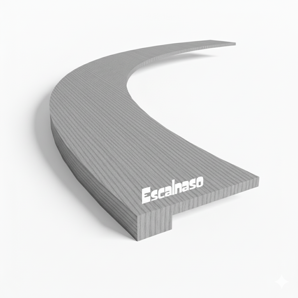 (18338) CURVED NOSING SOLID WOOD