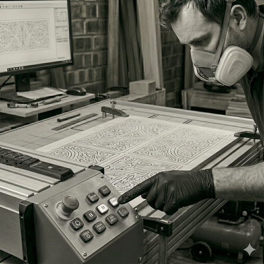 WE CAN CARVE ALMOST ANY DESIGN ON OUR CNC MACHINE
